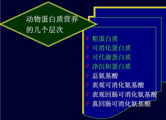 動物蛋白質(zhì)營養(yǎng)的幾個層次