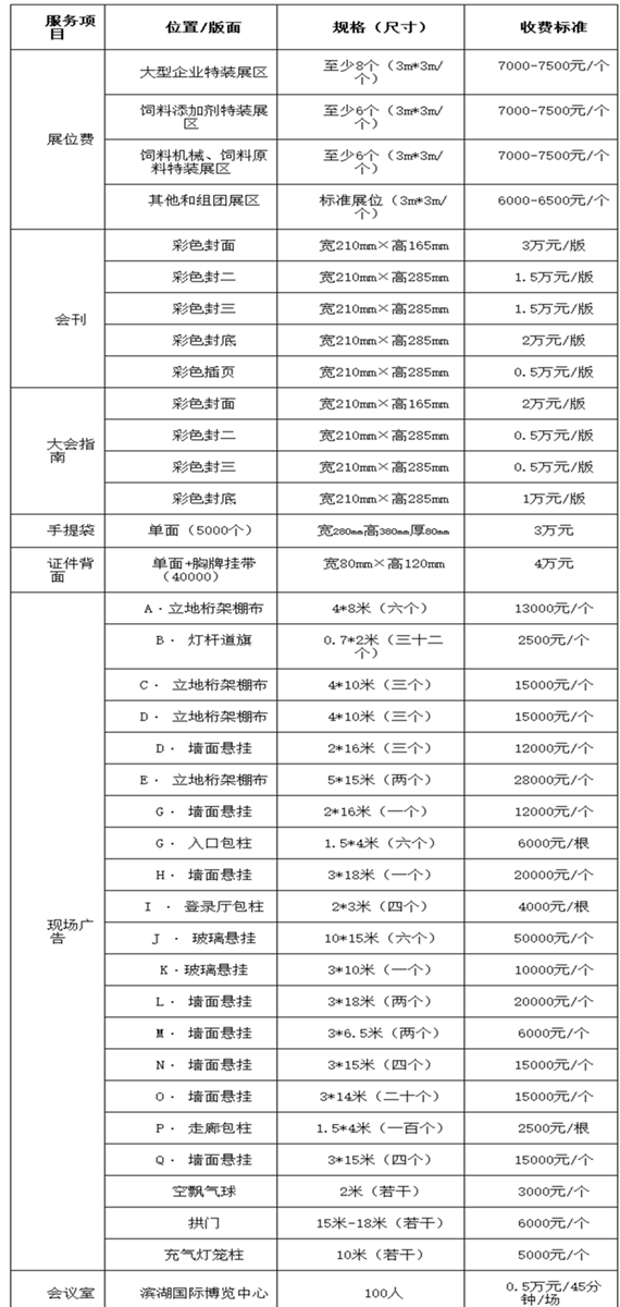 關(guān)于舉辦2016中國飼料工業(yè)展覽會的通知